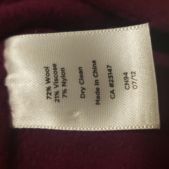 TALBOTS WOOL BLEND CROPPED DOUBLE BREASTED JACKET SZ 4 - Picture 10 of 14